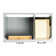 Tidworth 36'' Solid Wood Single Bathroom Vanity with 1.5'' White Quartz Top, Left Offset Rectangular Sink