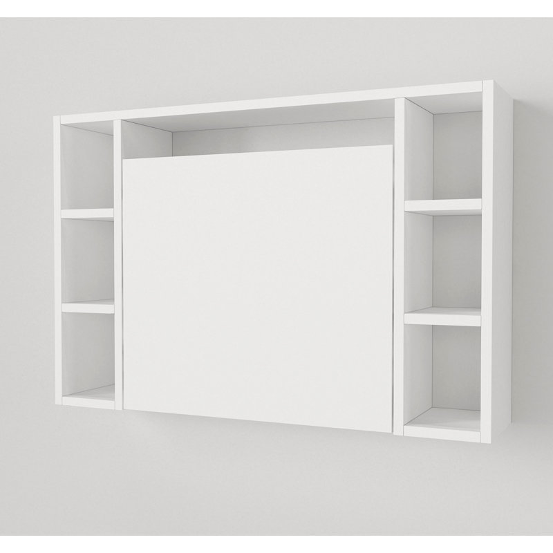 Jaimyn Writing Desk, White/White