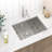 24"L x 18"W Laundry Sink Undermount 16G Stainless Steel Single Bowl Utility Kitchen Sink with Bottom Grid-123843447-123843449