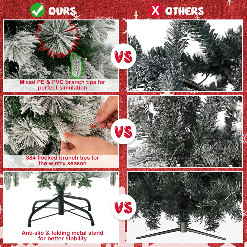 136cm H Lighted Artificial Christmas Tree