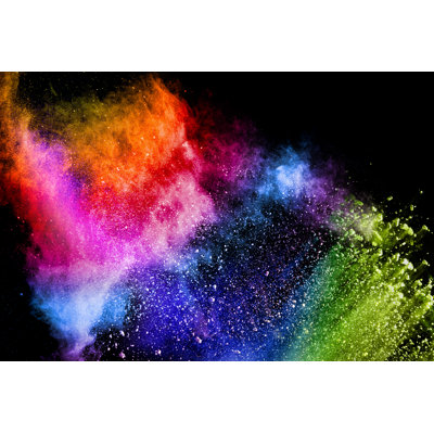 Holi Festival - Wrapped Canvas Photograph