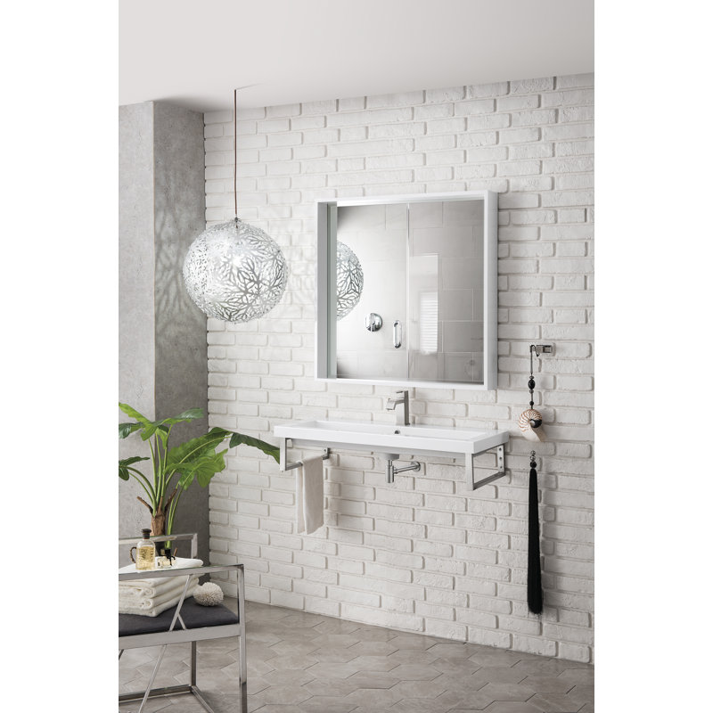 Boston 39.4'' W Single Vanity, Brushed Nickel, 39.4"
