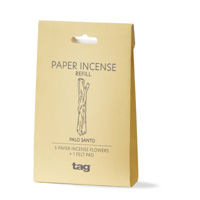 Ensemble de 5 recharges d'encens en papier Palo