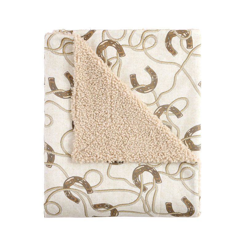 Jeté Tasha Polizzi, Pierre équestre brun / beige / crème
