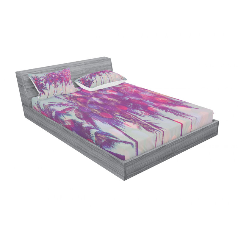 Microfiber Sheet Set, Queen Sheet Set with Fitted Sheet