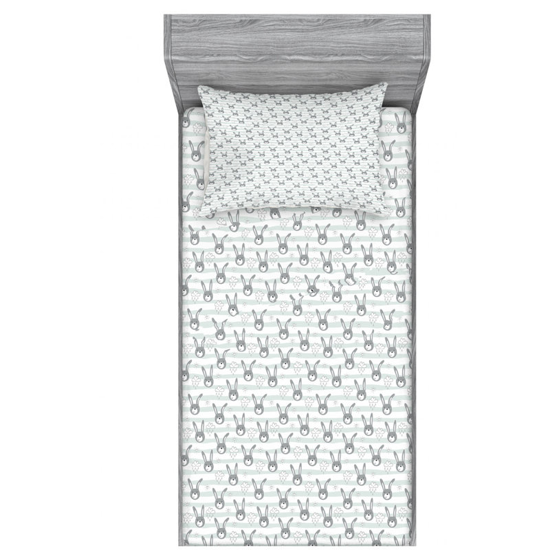Nursery Microfiber Sheet Set, Twin XL Sheet Set with Fitted Sheet