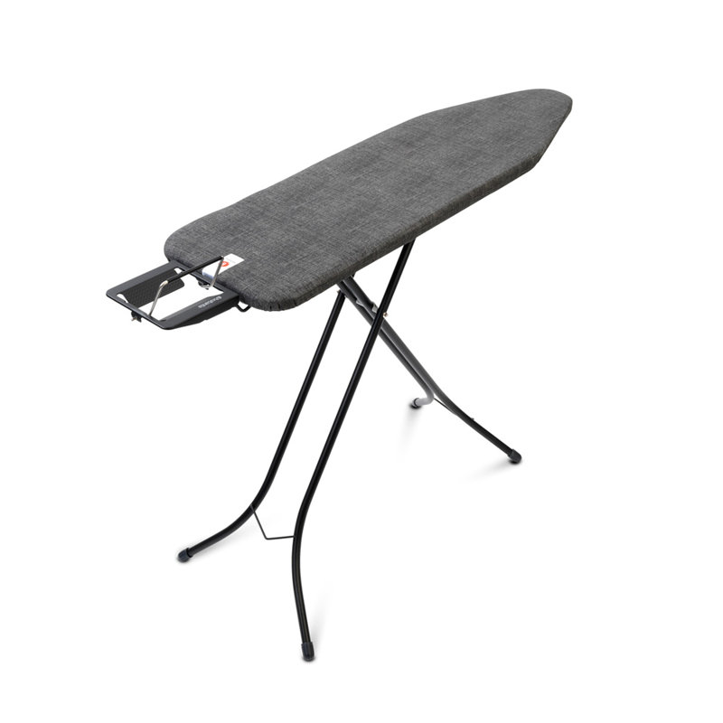 Brabantia Size B Medium Ironing Board with Steam Iron Rest, Denim Black