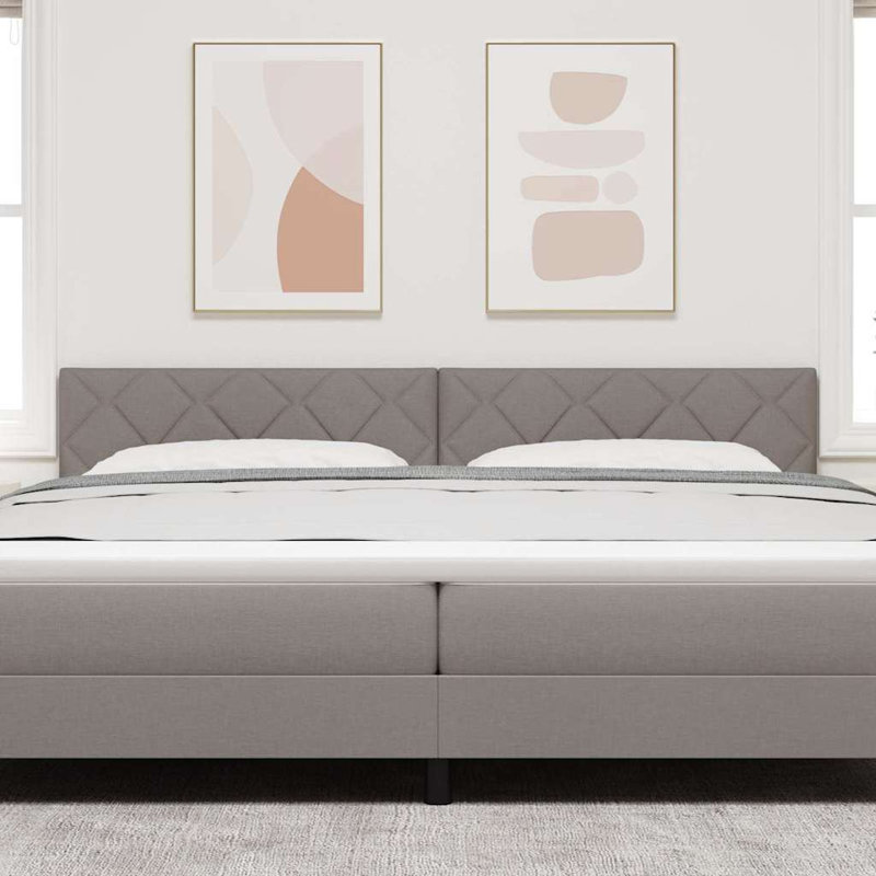  Fabric Headboard Geometric With Headboard Fabric, 120 x 200cm, Taupe