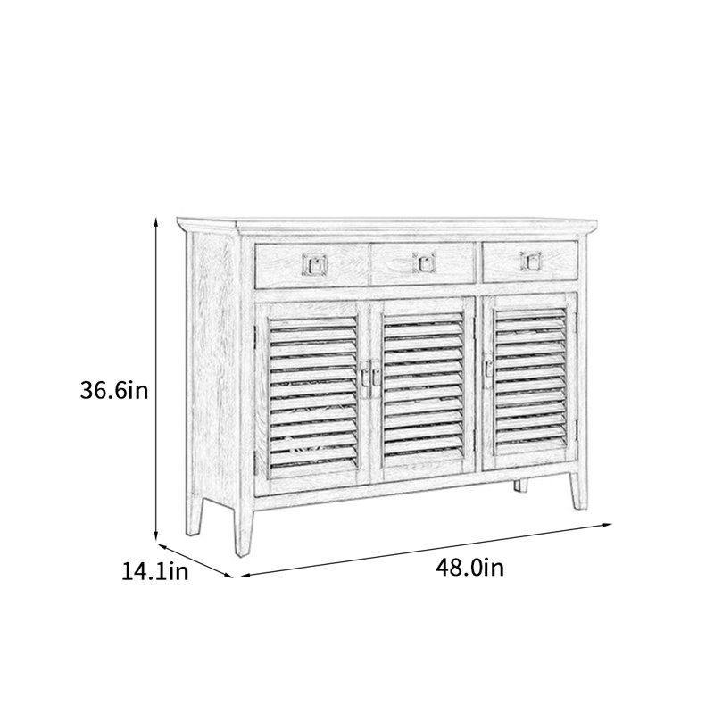 Vintage Shoe Cabinet Side Cabinet 18 Pair Shoe Storage Cabinet, Blue