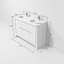 Meuble-lavabo double l 48 po x P 20 po Lafarre Lafarre -1193400102-1193400099