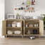 Buffet 70 po en rotin avec rangement