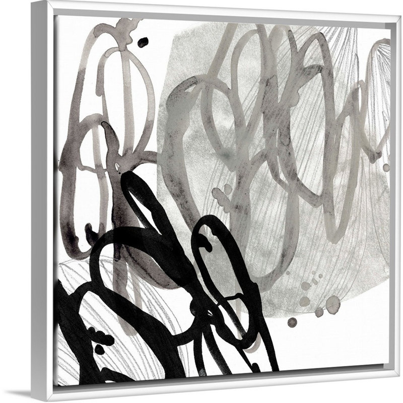 «Cellular Journey I» par June Erica Vess - reproduction d'art sur toile, H 22 po x l 22 po x P 1,75 po, Cadre flottant blanc