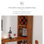 Table de bar avec rangement en bois massif de style médiéval-37040171