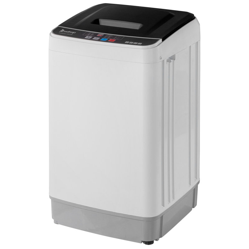 17.6LBS High Efficiency Portable Washer Space-Saving Washing Machine With Stainless Steel Washer Drum