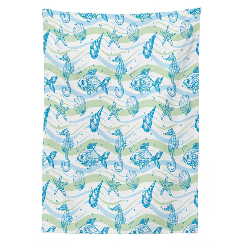 Geometric Tablecloth, 70" L x 52" W