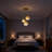 Triple-tier Gradient Glass Pendant Light - Adjustable Length / E26 Base / Wall Switch Control
