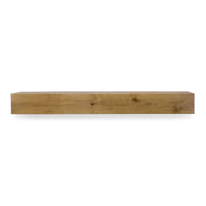 Modern Farmhouse Fireplace Mantel, 60", Aged Oak, 6.25"