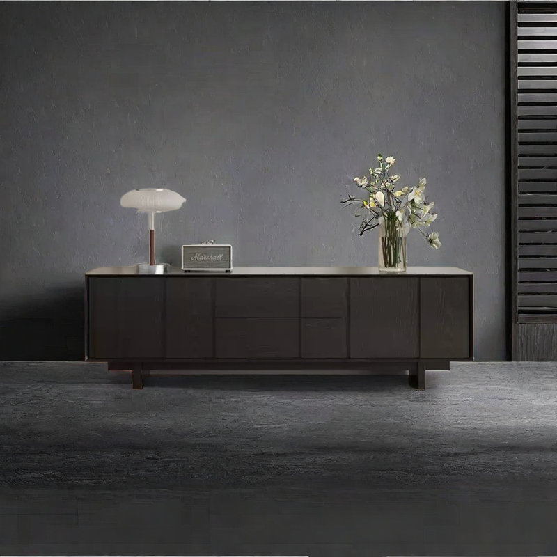 Environment-friendly water-based paint TV stand, Black