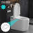 Smart Toilet With Tank & Child Seat, Dual Filters, Auto Flush, Bidet Wash, Uv Sterilization, Heated Seat, Warm Air Dry, Adjustable Temp & Pressure, Led Display, Blue Night Light, Remote Control