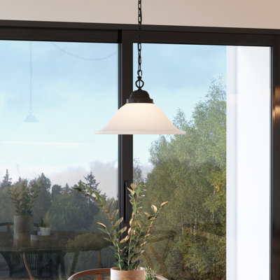 Luminaire suspendu en forme de cloche à 1 lumière Whitbeck