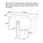 Bureau de style français en bois massif crème-110115693