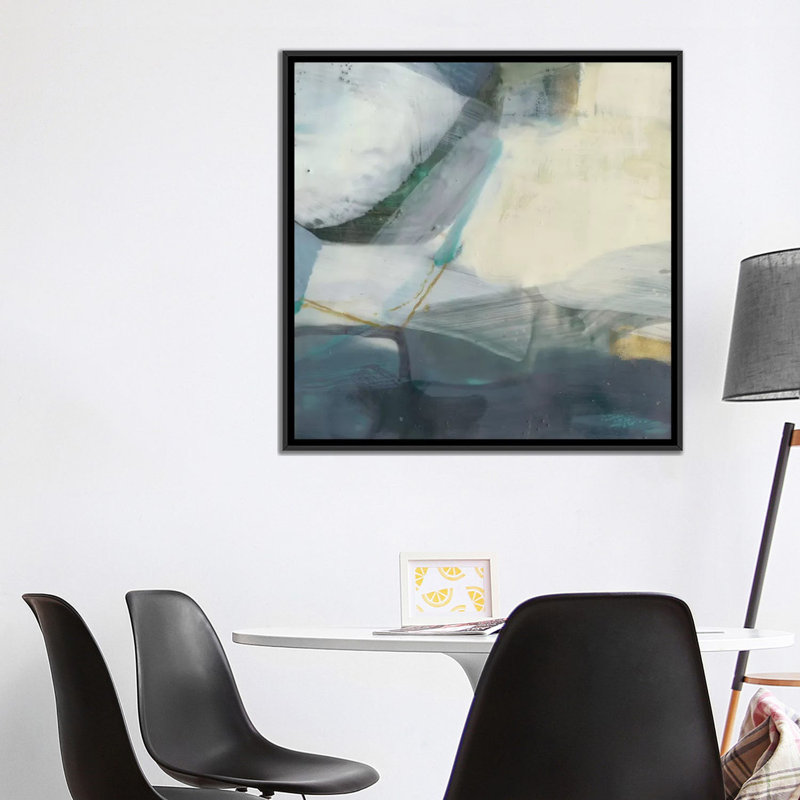 « défense iv », impression sur toile, H 37 po x l 37 po x P 1,5 po, Toile avec cadre noir, Pas de tapis