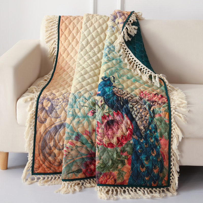Jeté de paon Greenland Home Fashions Eden