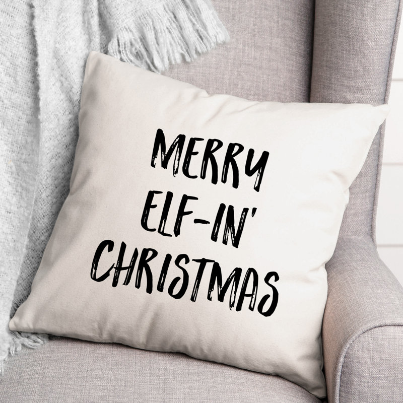  Merry Elf Throw Pillow, 16" x 16"