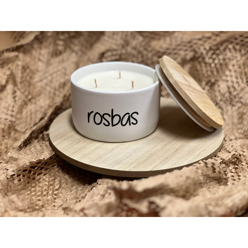 Rimini Scented Jar Candle with Ceramic Holder