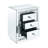 Jalexis 3 - Drawer Mirrored Nightstand
