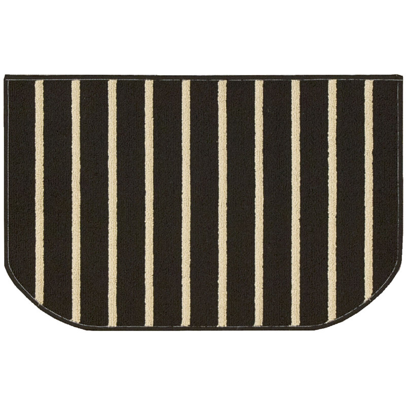 Tapis rayé brun Matys
