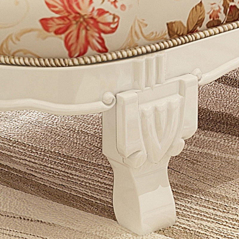 Chaise longue rembourrée Bottolf, Chaise longue à accoudoir droit