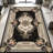 1PC Vintage European Floral Medallion area rugs for Living Room, Soft and Comfortable, Suitable for all seasons, easy-to-maintain, machine washable Indoor floor mat, Under Table Farmhouse suitable for dining room, bedroom, kitchen, entryway, hallway,-129163944