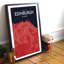Edinburgh City Map - No Frame Print-525632543