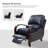 Hardge Genuine Leather Manual Standard Recliner-1618472786