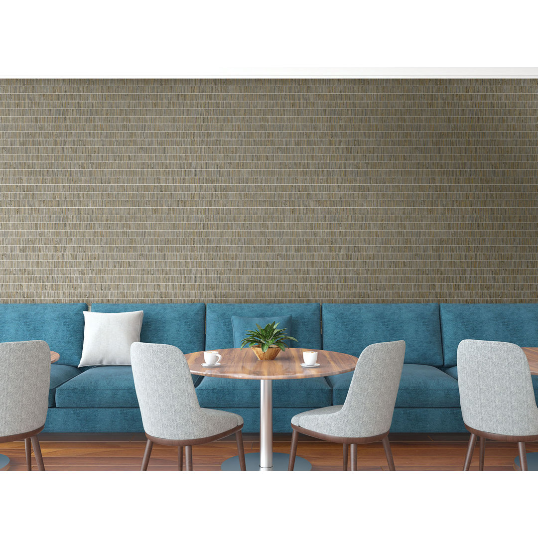 27' L x 27" W Embossed Vinyl Unpasted Wallpaper Roll Ebern Designs