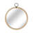 Round Distressed Wood Akbar With Top Loop