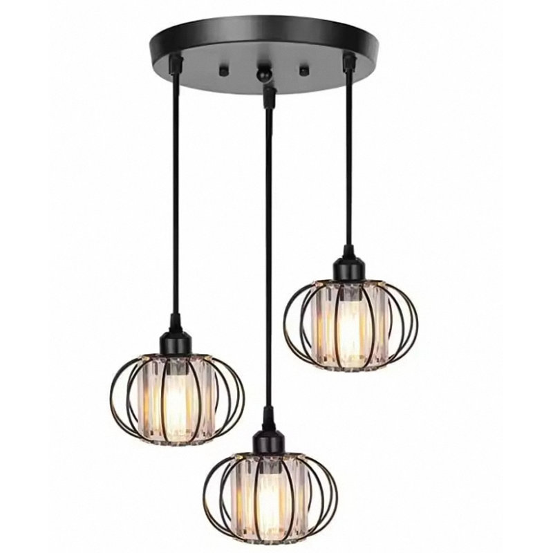 Kambria 3 - Light Cluster Pendant, Black