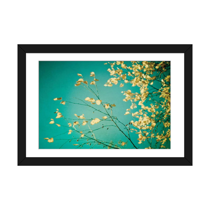 « automne moment », impression sur toile, H 24 po x l 32 po x P 1 po, Papier d'art encadré noir, Blanc