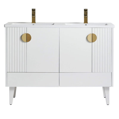 Ensemble de meuble-lavabo double 47 po Saimah
