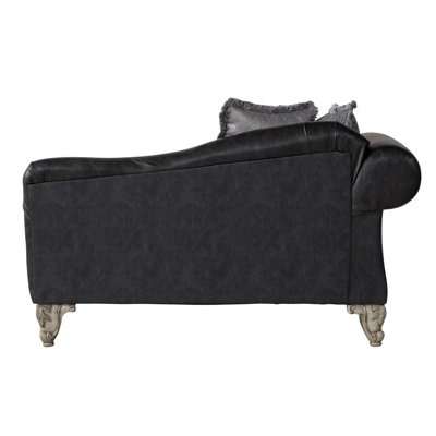 San Marino 2-Tone Fabric Wooden Frame Chaise