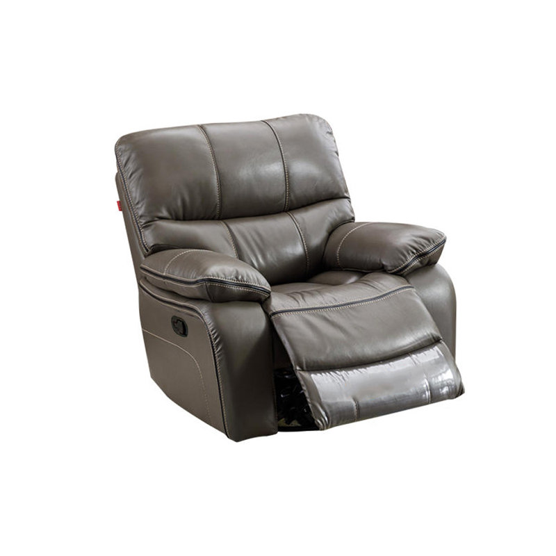 Kyann Recliner, Gray Leather Match