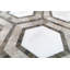 Carreau de mosaïque en marbre poli Zeta Asian Statuary 10-3 / 4 po x 12-1 / 4 po x 10 mm-36950099