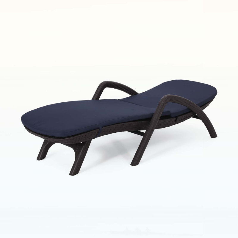 Comfortable Reclining Chaise with Exquisite Design and Unrivaled Relaxation, Dark Blue