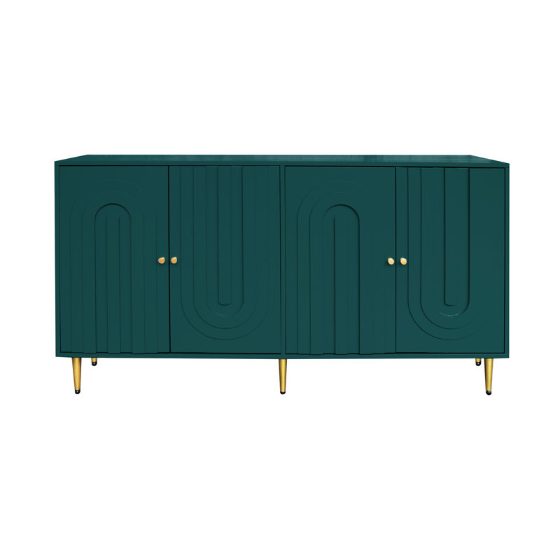 Buffet moderne moderne laqué vert