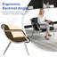 Chaises 3 places pour salle d'attente - Fauteuil de réception avec accoudoirs en cuir synthétique, sièges d'invité de bureau et chaise de réception pour bureau d'école