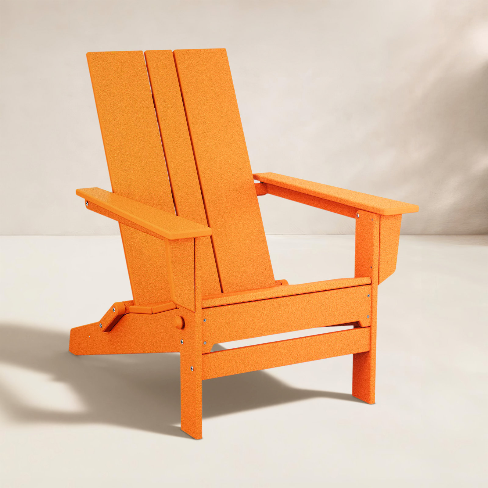POLYWOOD® Folding Adirondack Chair, Orange