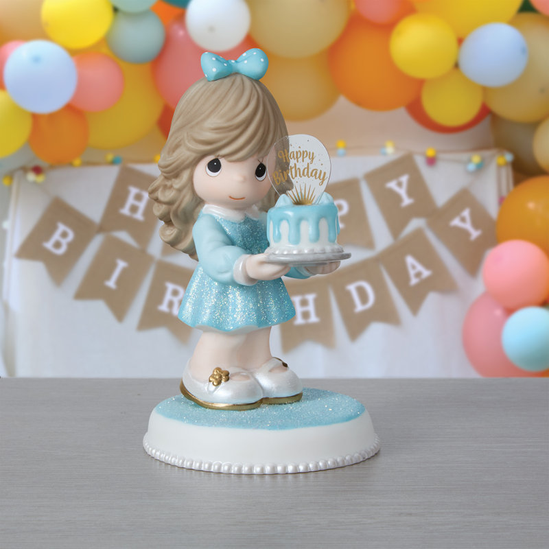 Figurine Precious Moments, Bleu/brun