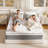 14'' Medium Pocket Spring Hybrid Memory Calking Mattress With Certipur-US Certified Foam,In A Box-467466533-467466531