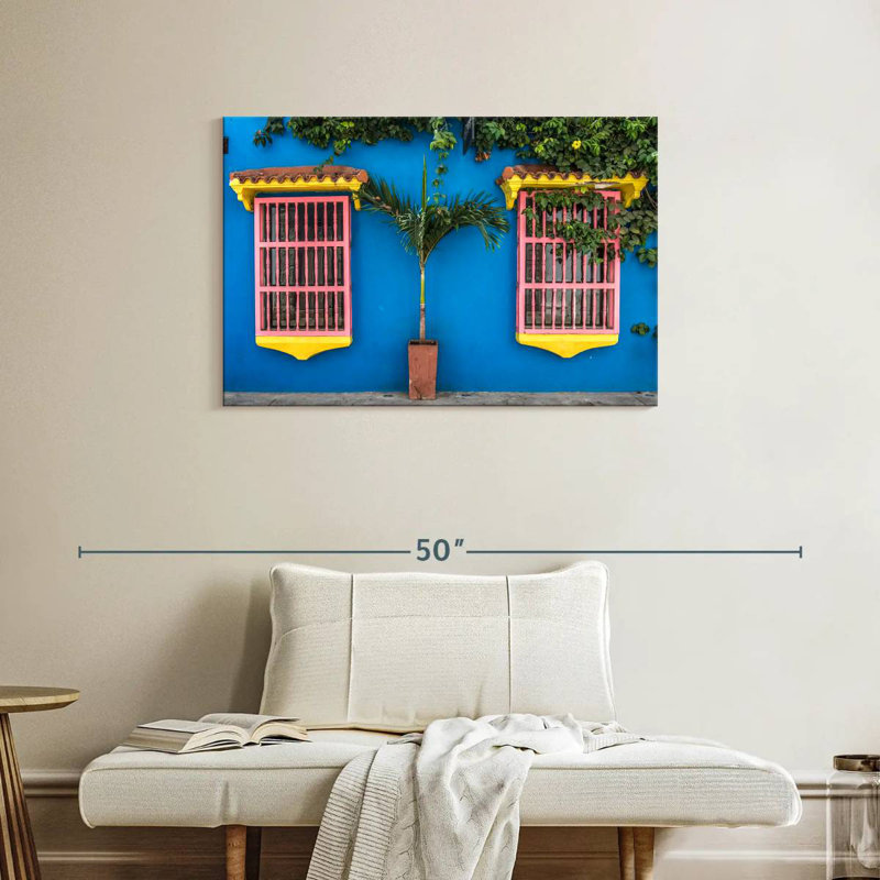 Lilie Pink Colonial Windows, 24" H x 36" W